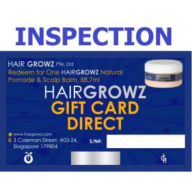 Sell Back HairGrowz Gift Card Direct - Inspection